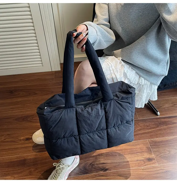 Women's Lavender Puffer Tote Bag 2025 New Fashion — feature 21