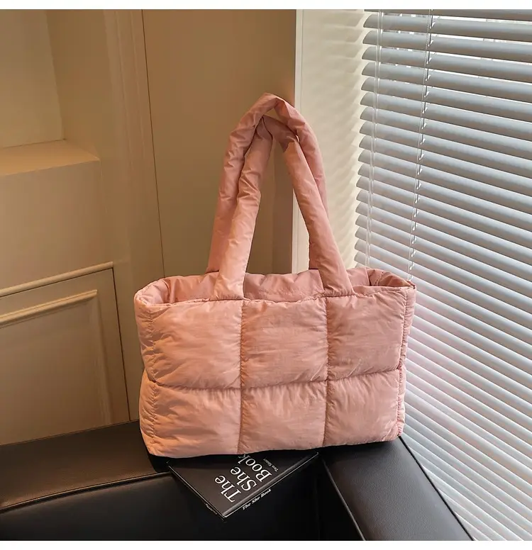 Women's Lavender Puffer Tote Bag 2025 New Fashion — feature 27