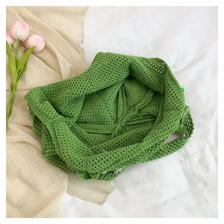 2026 Colorful Knitted Cotton Beach Tote Bag — feature 15