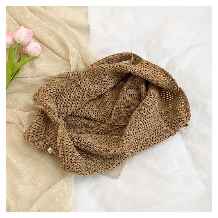 2026 Colorful Knitted Cotton Beach Tote Bag — feature 21