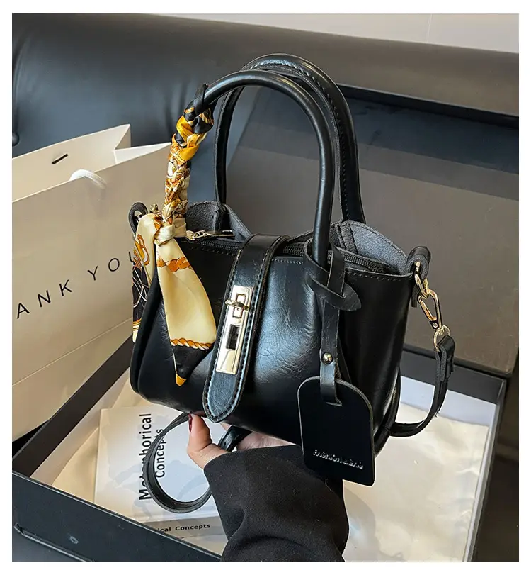 2025 Brown Leather Bucket Bag for Women — feature 2