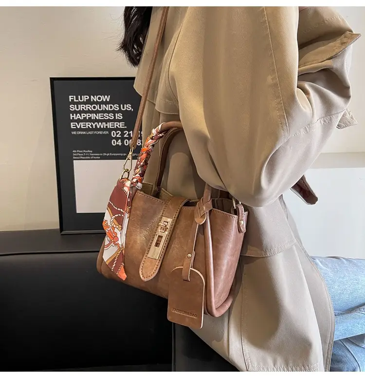 2025 Brown Leather Bucket Bag for Women — feature 22