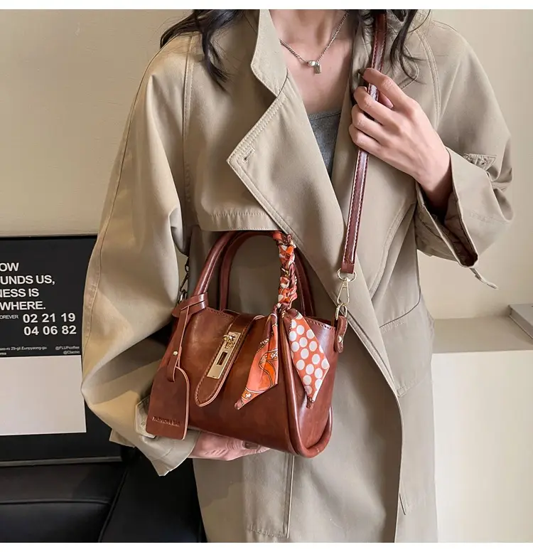 2025 Brown Leather Bucket Bag for Women — feature 24