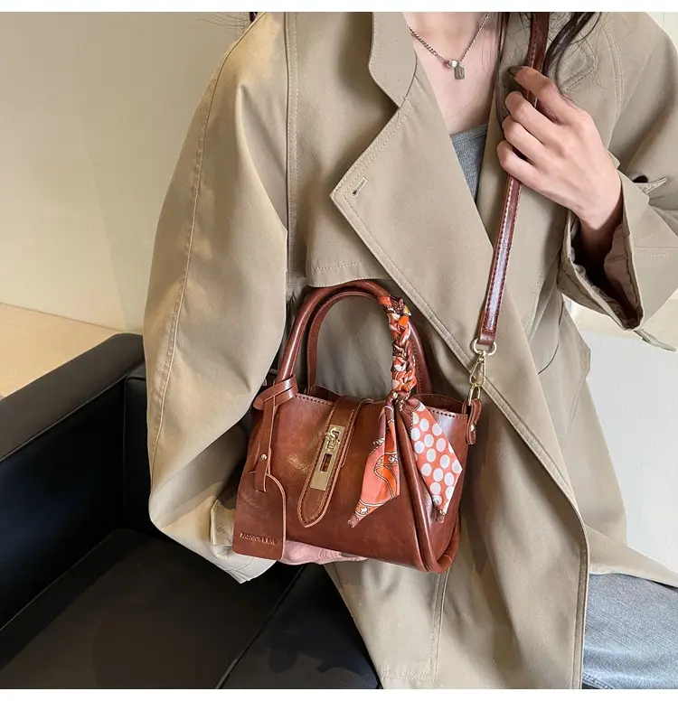 2025 Brown Leather Bucket Bag for Women — feature 25