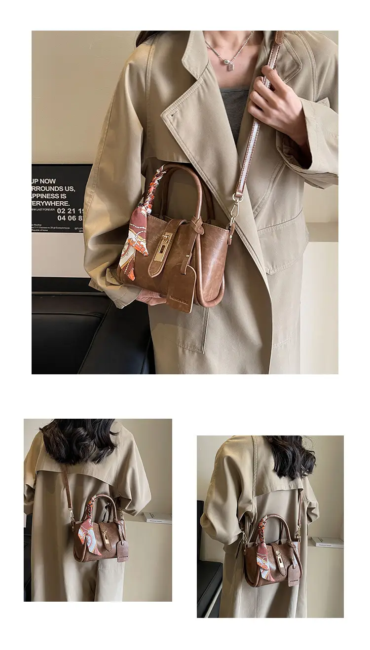 2025 Brown Leather Bucket Bag for Women — feature 29