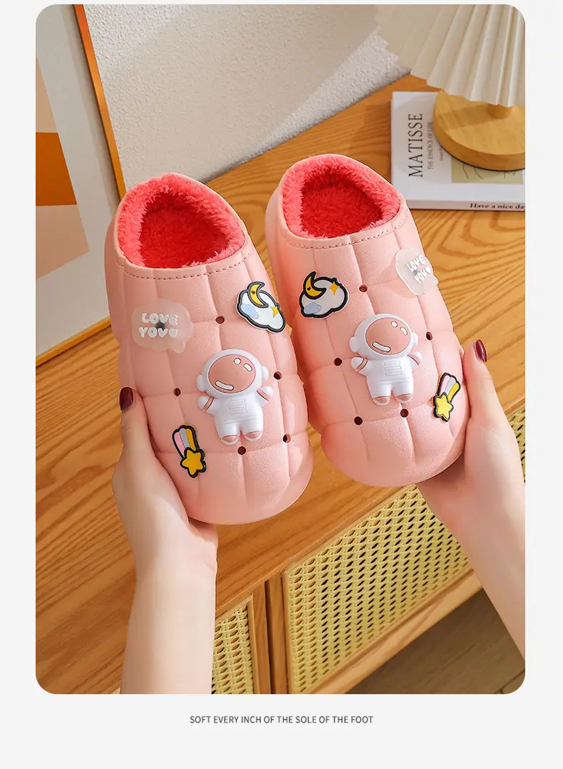 2025 Blue Cartoon Baby Cotton Slippers Winter Warm — feature 14
