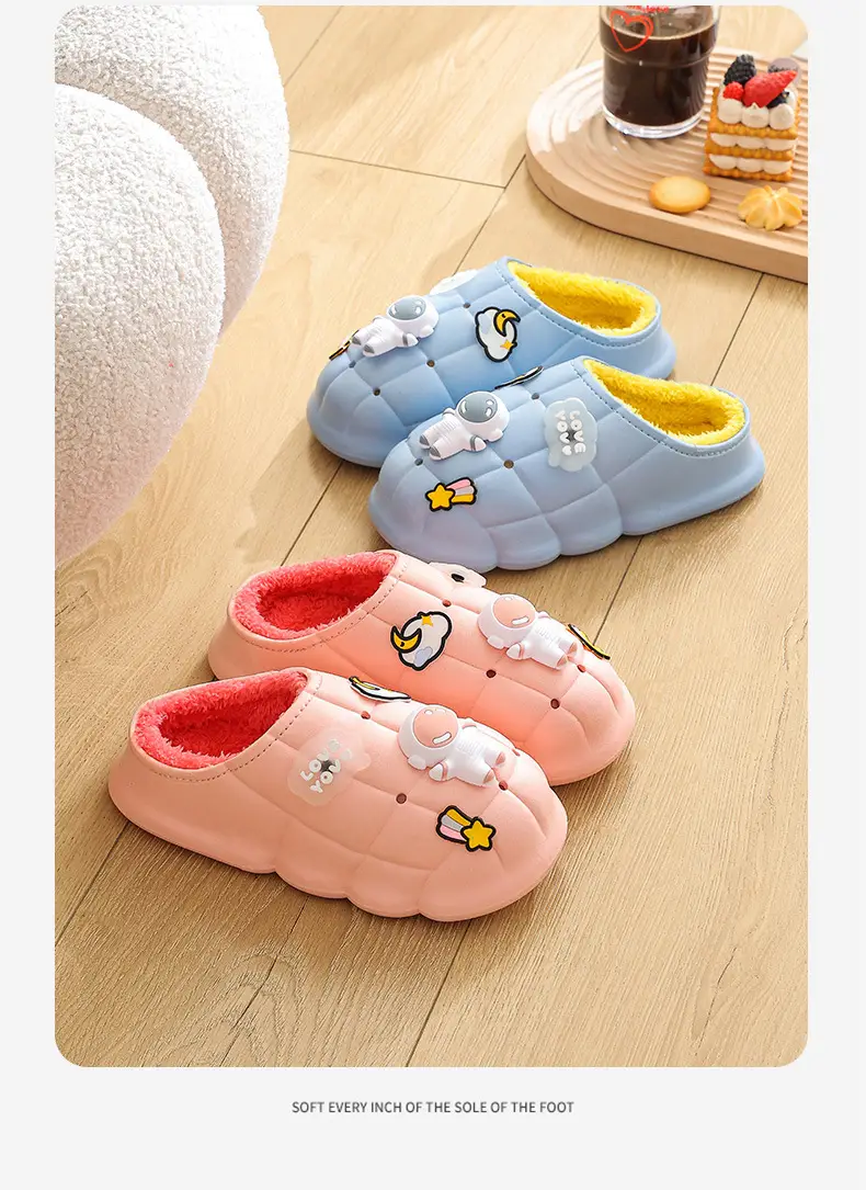 2025 Blue Cartoon Baby Cotton Slippers Winter Warm — feature 15