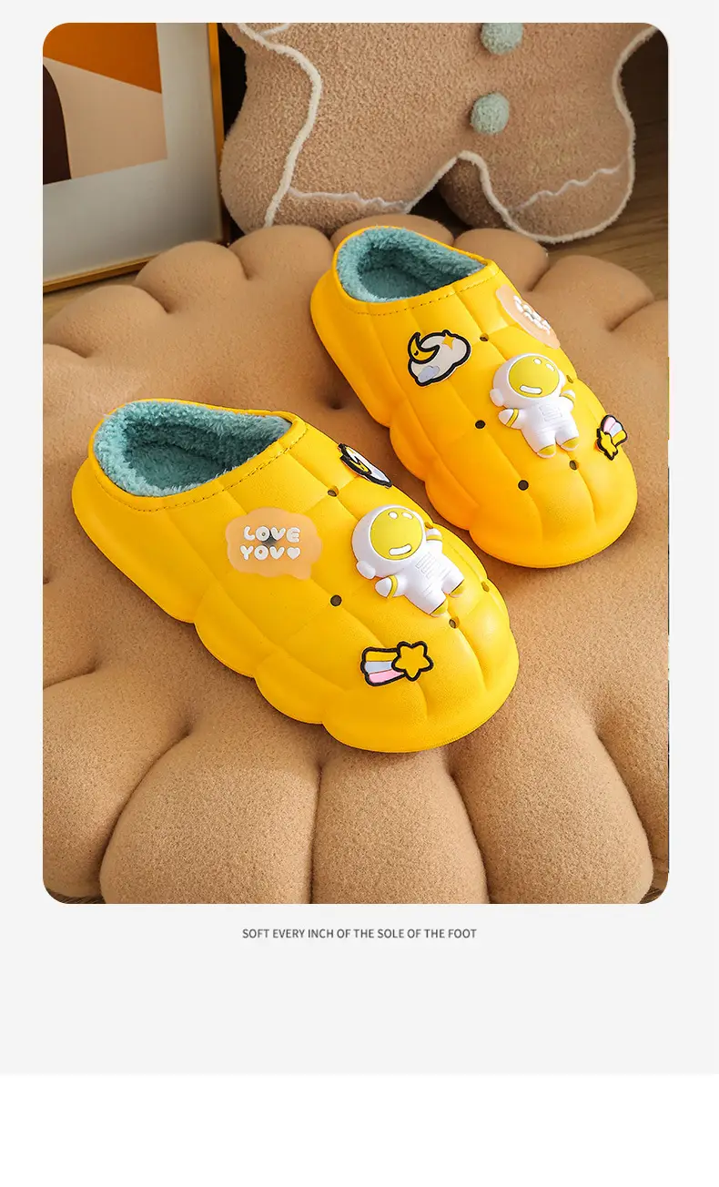 2025 Blue Cartoon Baby Cotton Slippers Winter Warm — feature 16