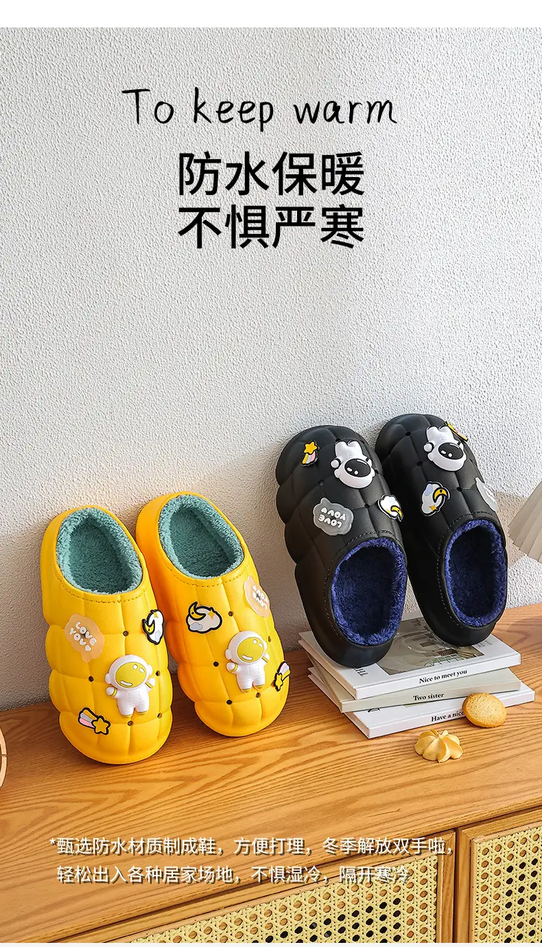 2025 Blue Cartoon Baby Cotton Slippers Winter Warm — feature 4