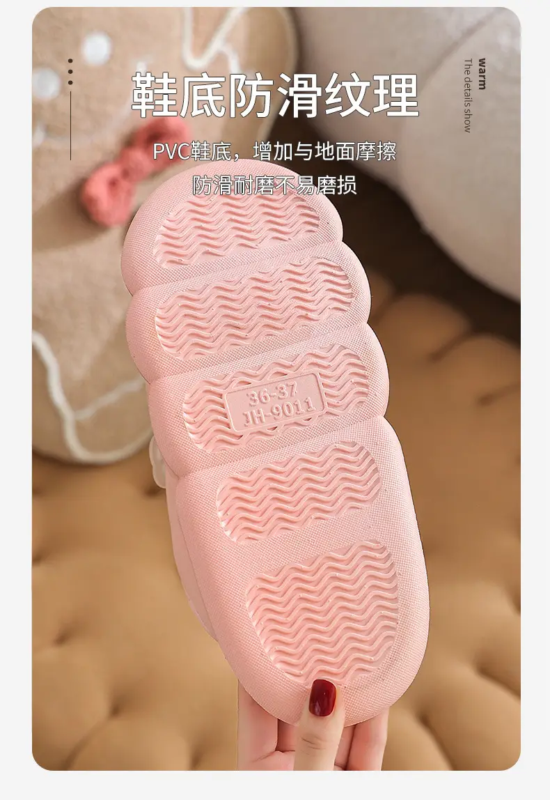 2025 Blue Cartoon Baby Cotton Slippers Winter Warm — feature 7