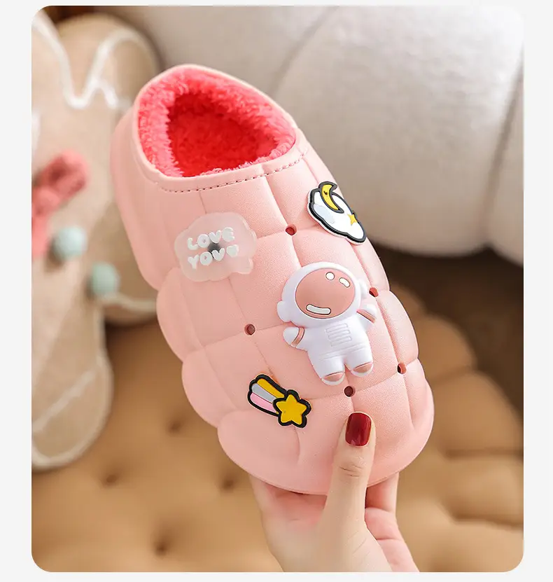 2025 Blue Cartoon Baby Cotton Slippers Winter Warm — feature 8