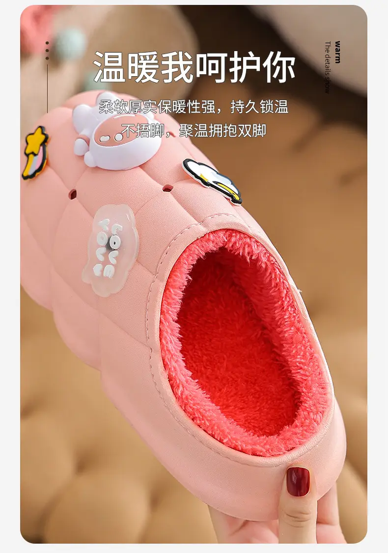 2025 Blue Cartoon Baby Cotton Slippers Winter Warm — feature 9