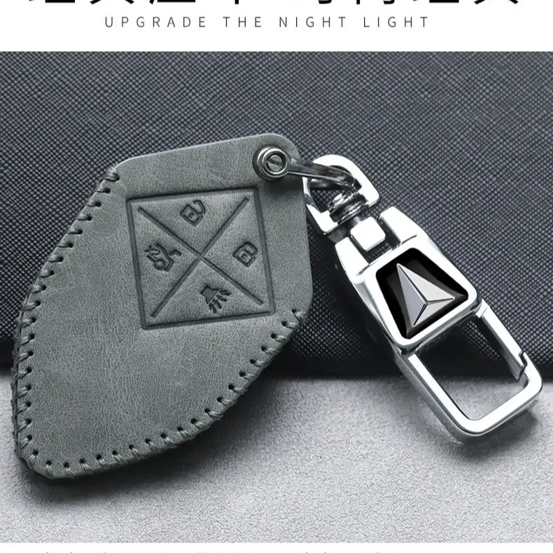 Changan Dark Blue Leather Key Cover L07 - Image 4