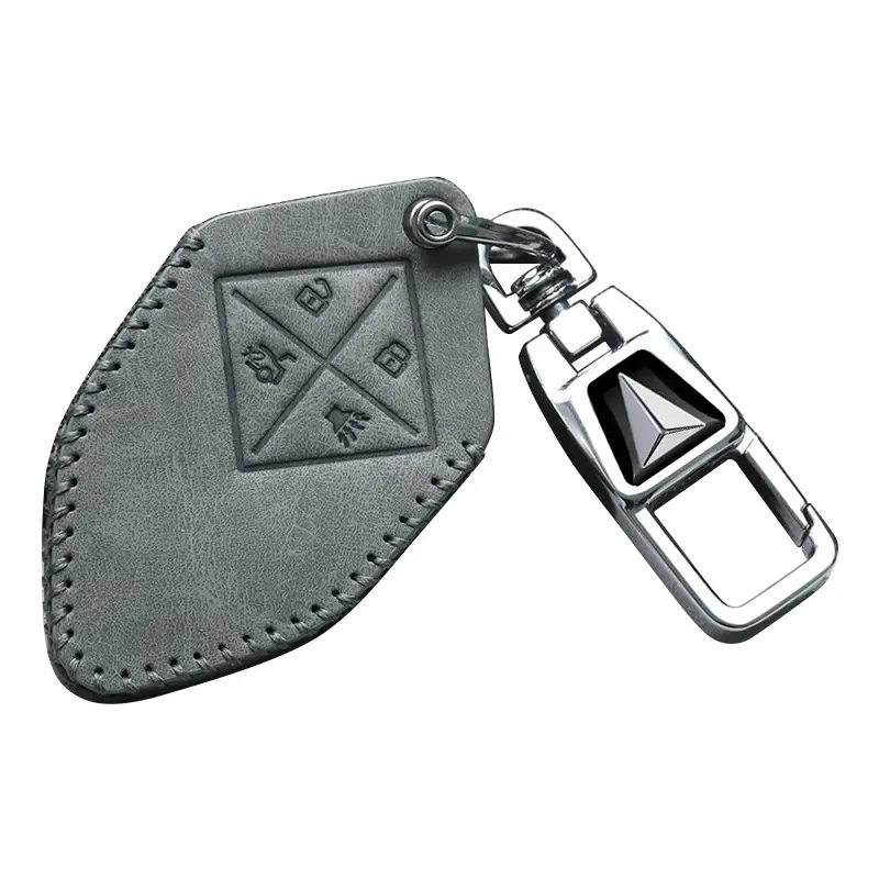 Changan Dark Blue Leather Key Cover L07 - Image 5