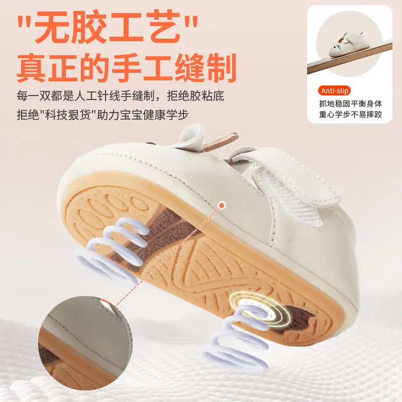 New 0 to 1 Year Old Baby Shoes Soft Sole Baby Toddler Shoes for Men 6-8-12 Months Infants and Girls Spring & Fall Models