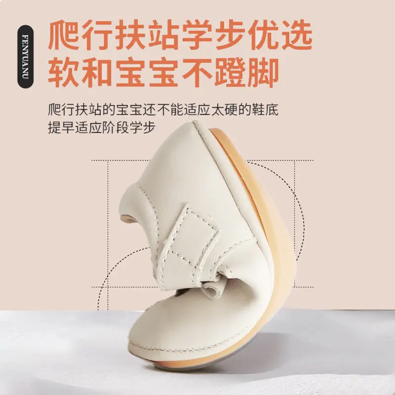 New 0 to 1 Year Old Baby Shoes Soft Sole Baby Toddler Shoes for Men 6-8-12 Months Infants and Girls Spring & Fall Models
