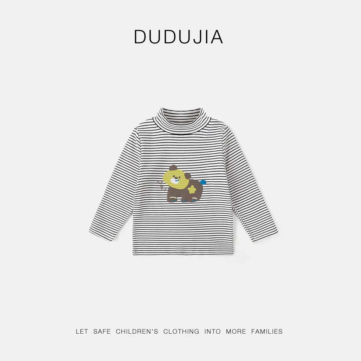 Girls Winter Base T-Shirt Striped Long Sleeve Top - Image 2
