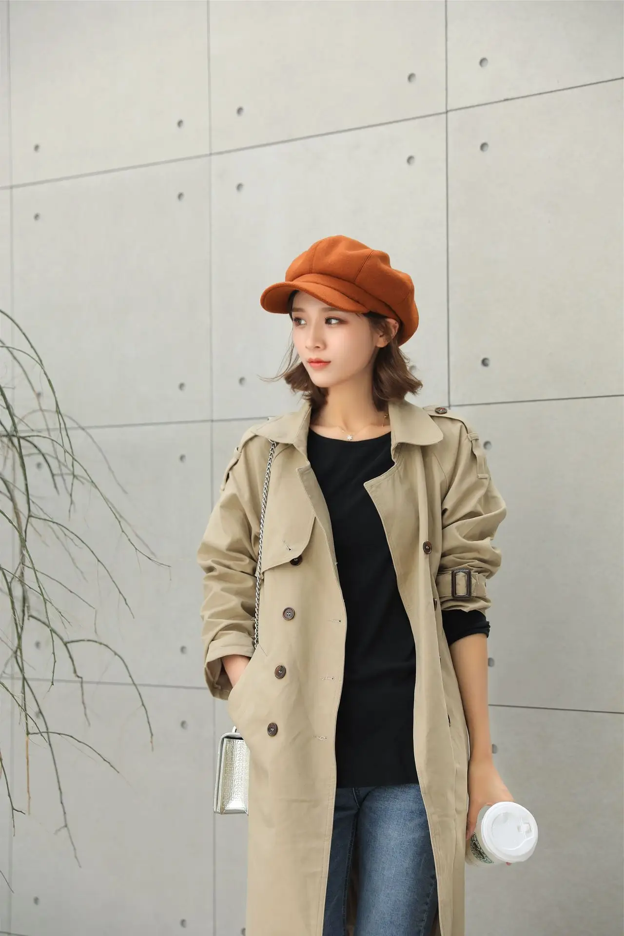 Women's Winter Beret with Duck Tongue Design — feature 18