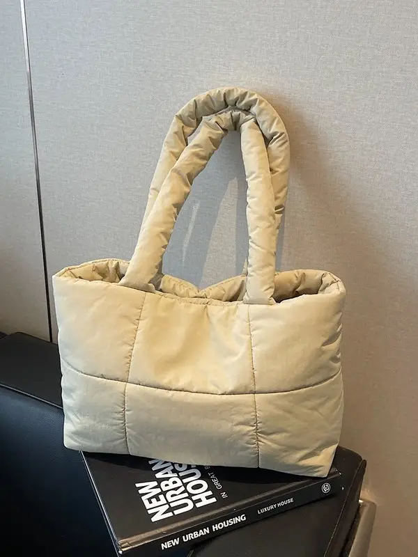 Black Quilted Women's Shoulder Bag 2025 New Style