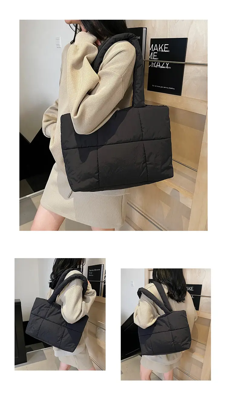 Black Quilted Women's Shoulder Bag 2025 New Style — feature 10