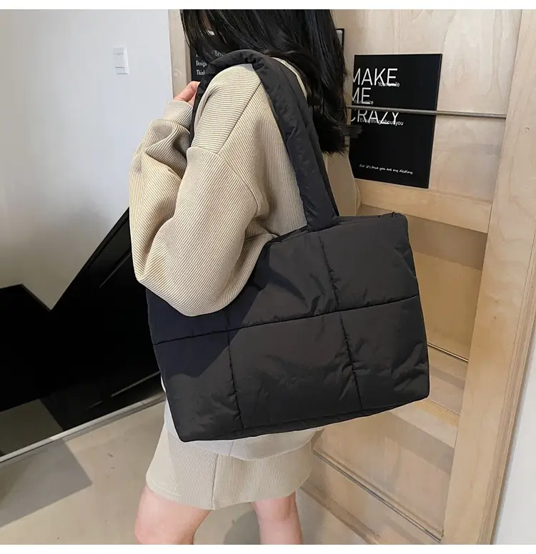 Black Quilted Women's Shoulder Bag 2025 New Style — feature 16