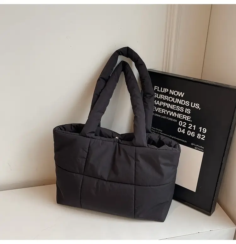 Black Quilted Women's Shoulder Bag 2025 New Style — feature 21
