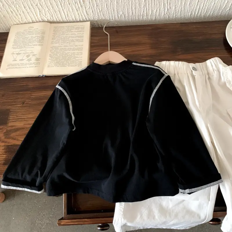 Black Long Sleeve Cycling Top for Girls 2025 - Image 5