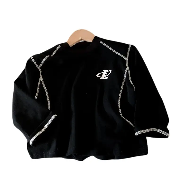 Black Long Sleeve Cycling Top for Girls 2025 - Image 6