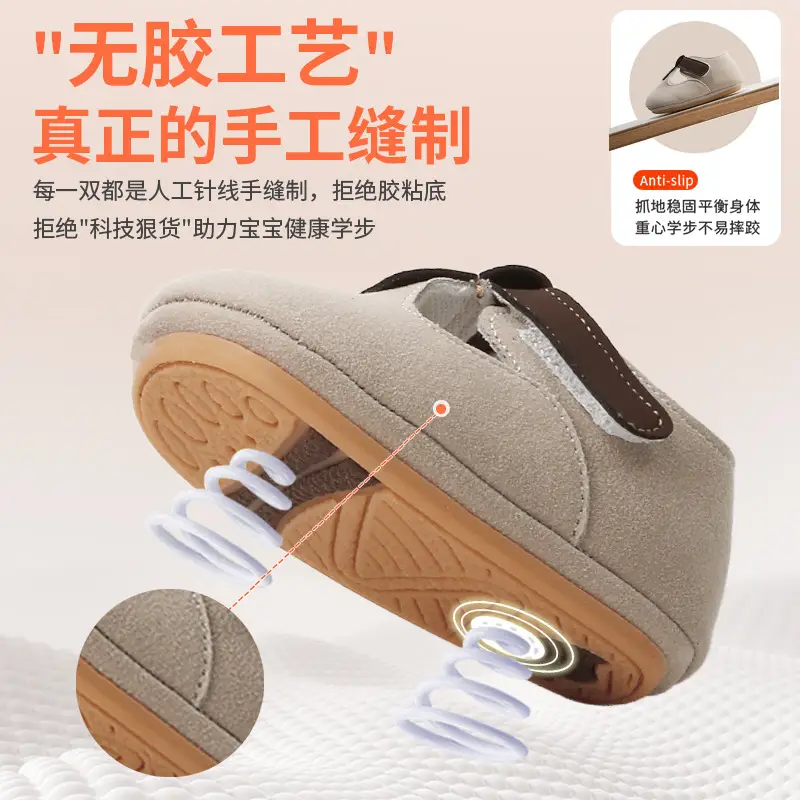 New 0 to 1 Year Old Baby Shoes Soft Sole Baby Toddler Shoes for Men 6-8-12 Months Infants and Girls Spring & Fall Models