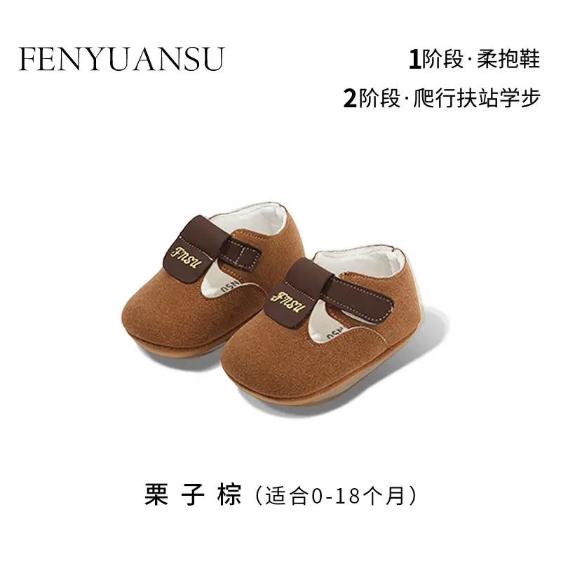 New 0 to 1 Year Old Baby Shoes Soft Sole Baby Toddler Shoes for Men 6-8-12 Months Infants and Girls Spring & Fall Models