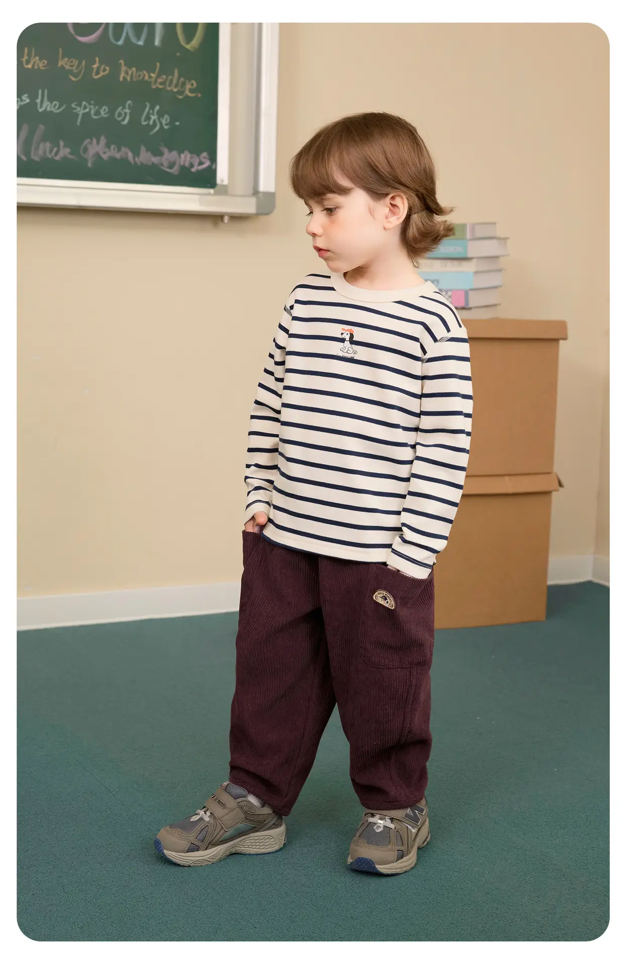 Right European Boys' Grey Long Sleeve T-Shirt 2025 — feature 12