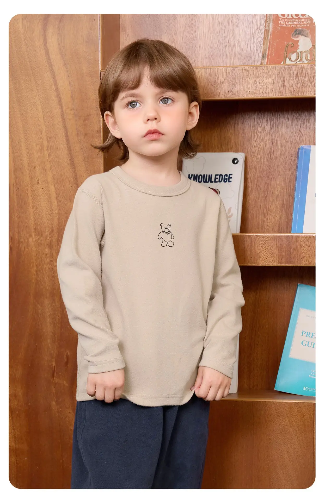Right European Boys' Grey Long Sleeve T-Shirt 2025 — feature 20