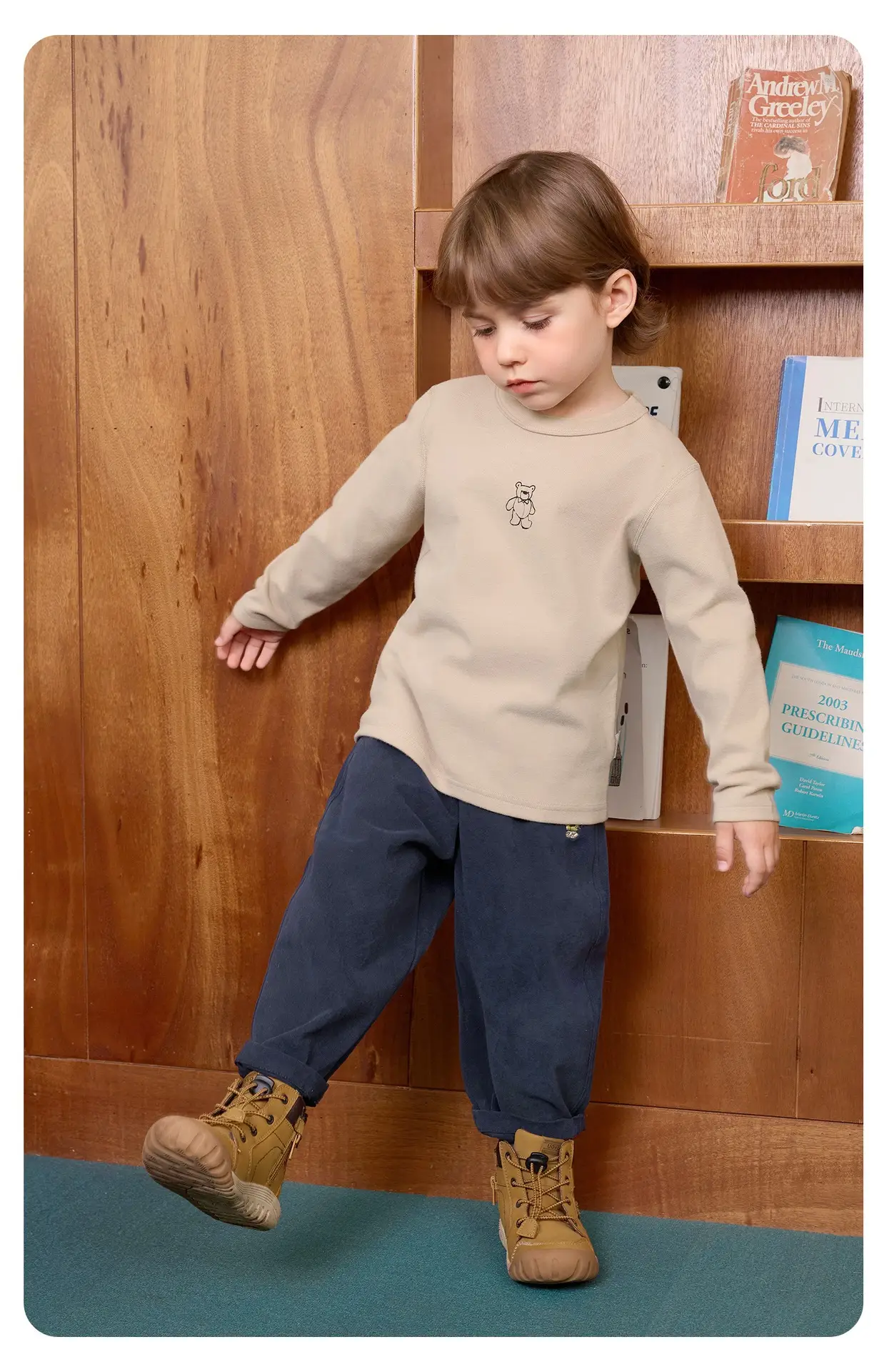 Right European Boys' Grey Long Sleeve T-Shirt 2025 — feature 23
