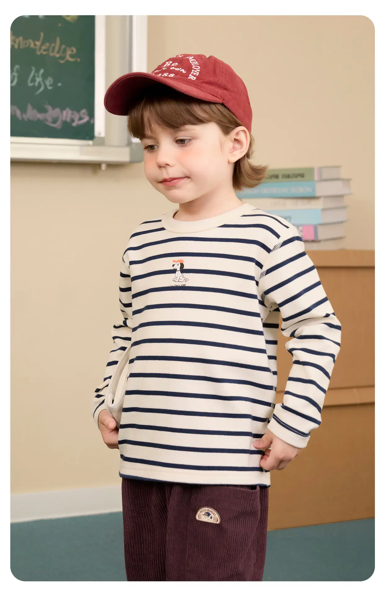 Right European Boys' Grey Long Sleeve T-Shirt 2025 — feature 9