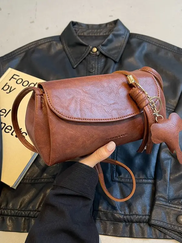 Brown Leather Crossbody Bag for Women 2026 - Image 6