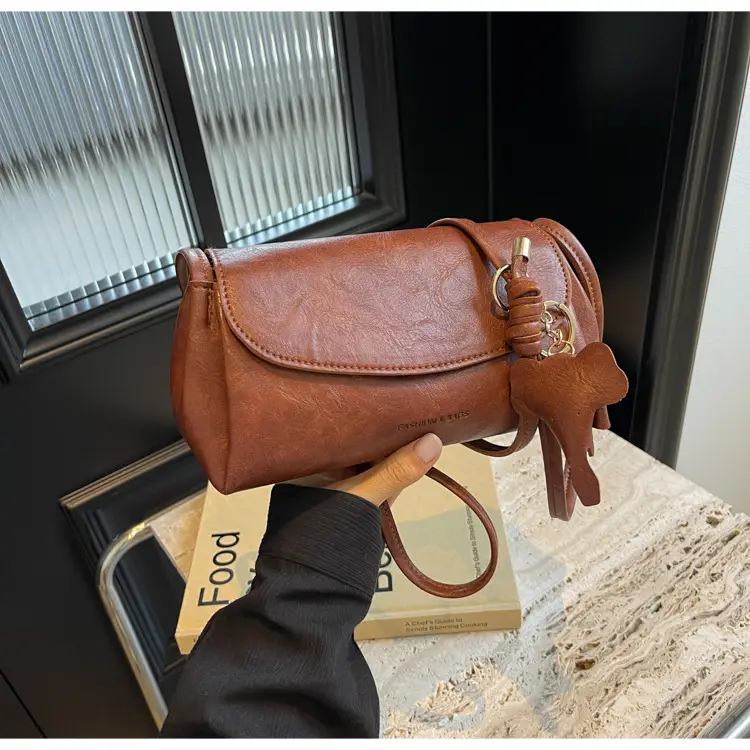 Brown Leather Crossbody Bag for Women 2026 - Image 3