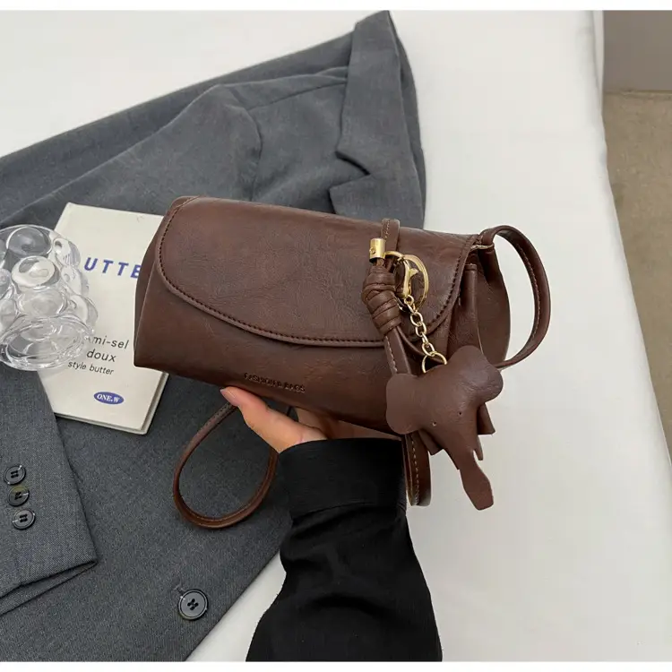 Brown Leather Crossbody Bag for Women 2026 - Image 4