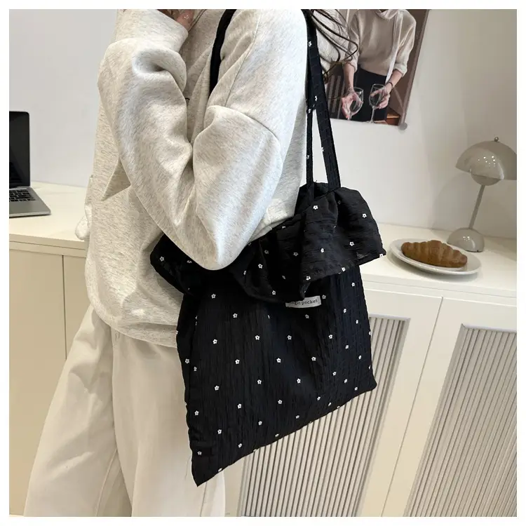 2025 Korean Pleated Ruffle Shoulder Bag Women Large Capacity — feature 16