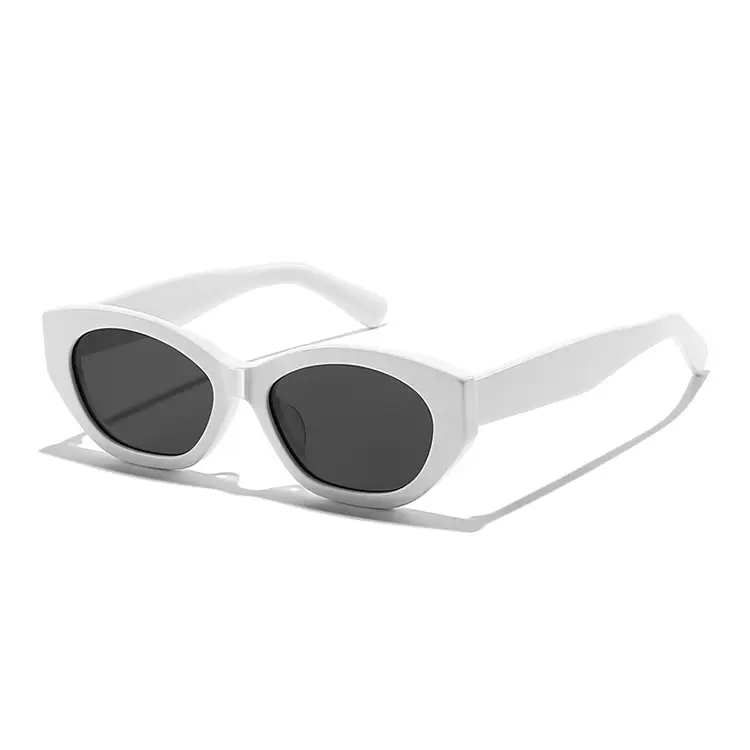 Women Polarized Sunglasses Anti-UV High End White