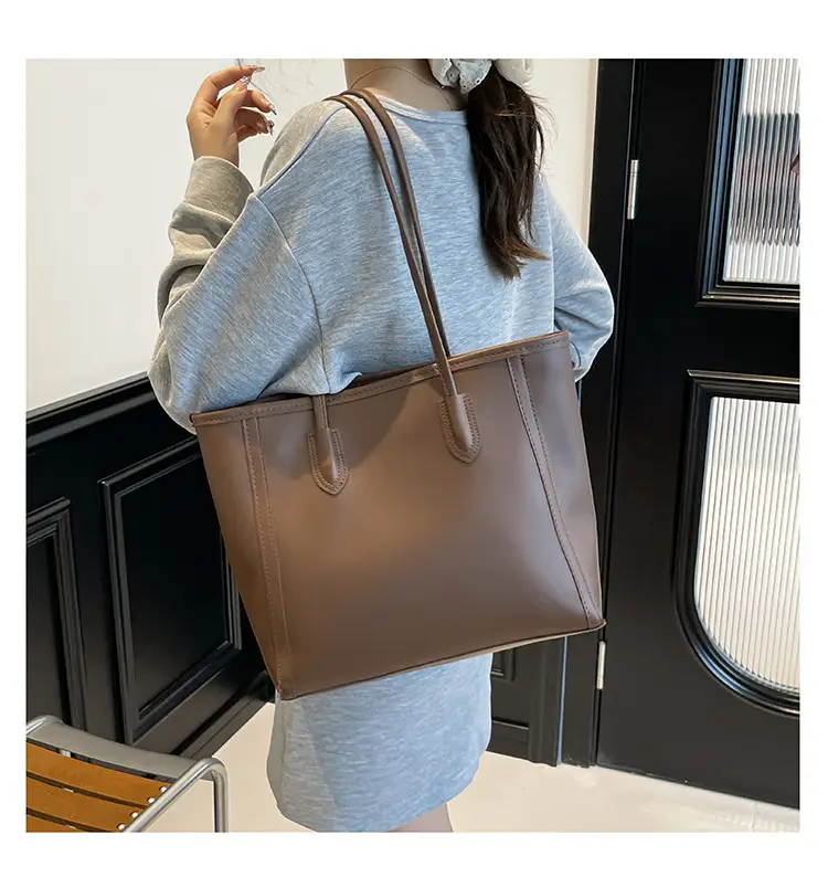 Women's Retro Tan Tote Bag 2025 Summer New Trendy Korean Version — feature 14