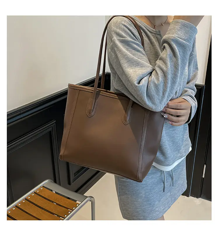 Women's Retro Tan Tote Bag 2025 Summer New Trendy Korean Version — feature 15
