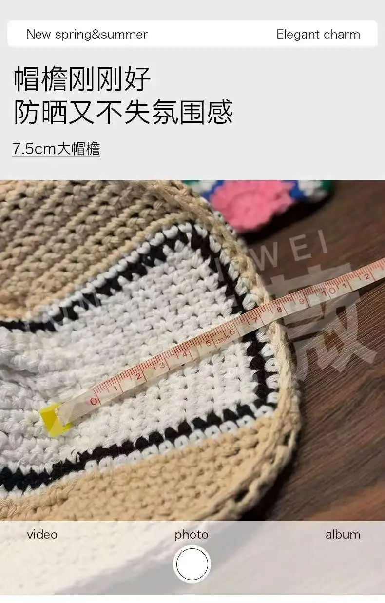 Women's Knitted Baseball Cap with Face-Slimming Design — feature 11