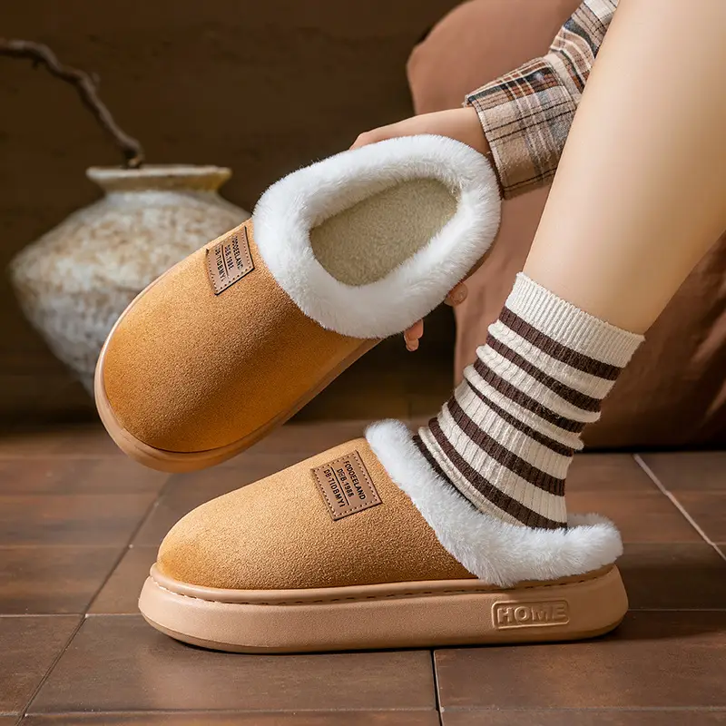 Cotton Warm Slippers Winter Indoor Non-Slip - Image 10