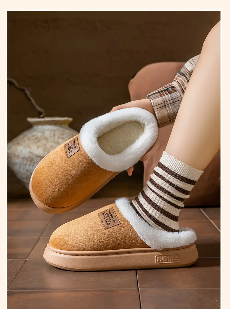 Cotton Warm Slippers Winter Indoor Non-Slip — feature 14