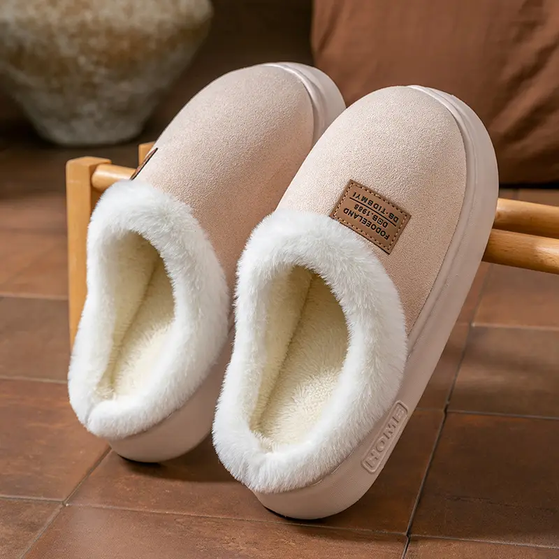 Cotton Warm Slippers Winter Indoor Non-Slip - Image 2