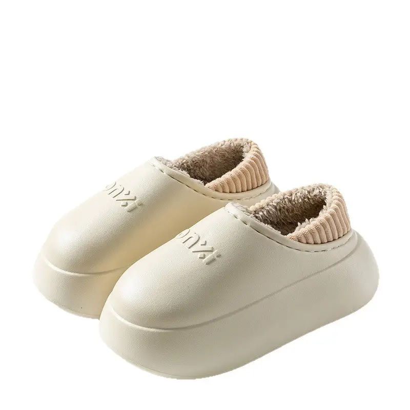 Waterproof Cotton Slippers for Women, Winter Outdoor Wear, Couple Style, 2025 New Model, Indoor Home Plush Warm Closed-Back Cotton Shoes for Men - Image 10