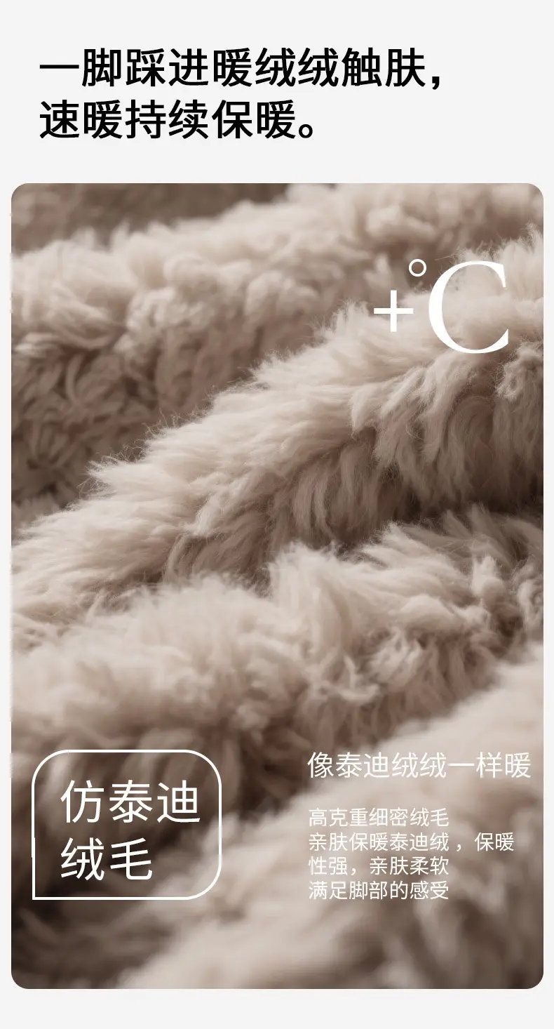 Waterproof Cotton Slippers for Women, Winter Outdoor Wear, Couple Style, 2025 New Model, Indoor Home Plush Warm Closed-Back Cotton Shoes for Men — feature 5