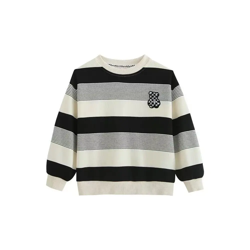 Boys Striped Sweatshirt Set Spring Fall 2025 - Image 6