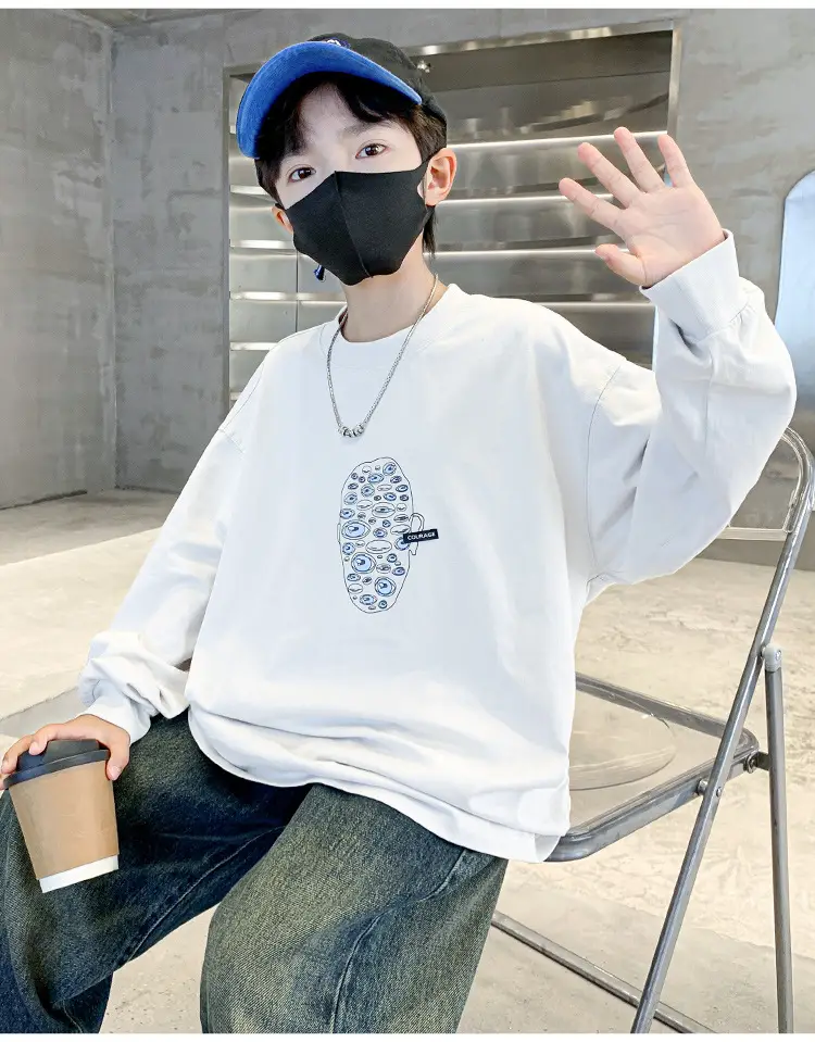 Boys Long Sleeve T-Shirt Navy Blue 2026 — feature 11
