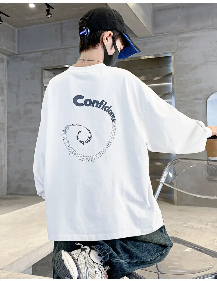 Boys Long Sleeve T-Shirt Navy Blue 2026 — feature 14